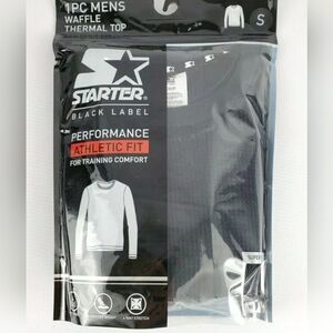 NEW, Starter Waffle Thermal Top Long Sleeve Men's Sm (bl, blk, gray)